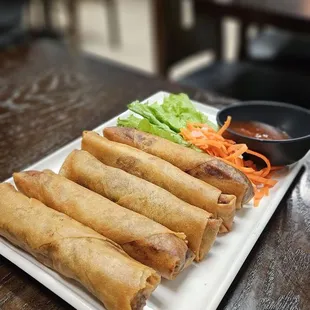 Perfectly fried egg rolls. They're not oily at  all