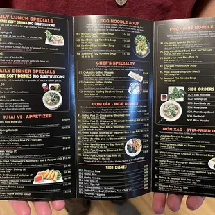 New Menu as of Jan 2025!
