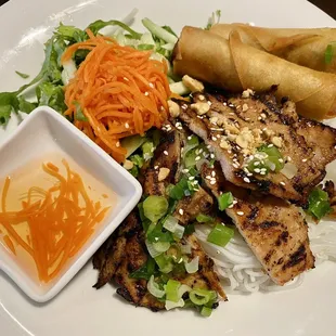 Vermicelli with Egg Roll &amp; Grilled Pork