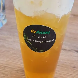 sd2. jasmine tea with salted cheese foam