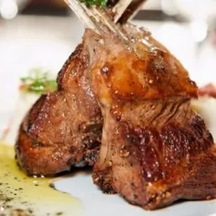 Rack of Lamb at Ovation Bistro &amp; Bar is great!
