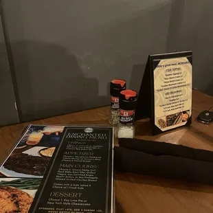 Enchanted Dining Menu
