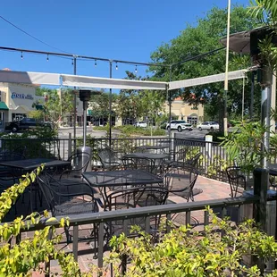 outdoor seating area