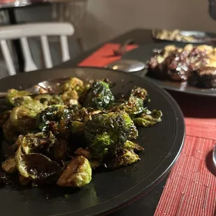 brussel sprouts. LOVED these.