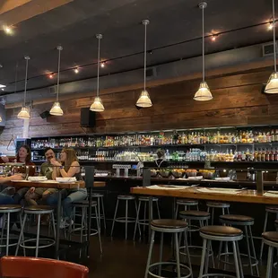 people sitting at a bar