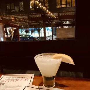 Lemon drop at front seating