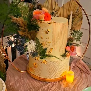 a wedding cake