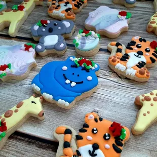 Baby shower cookies.