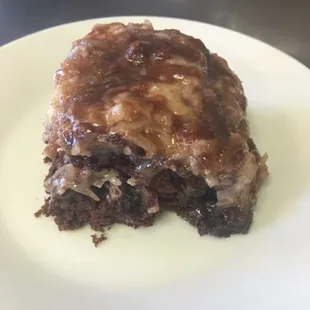 Mounds cake.... Tastes like a mounds candy bar