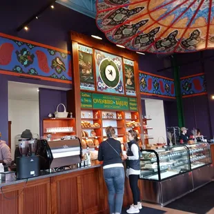 Entrance, note the ceiling