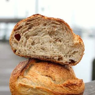 Inside of Baltimore Sourdough ($6.50) - sour but otherwise not super flavorful, less moist than I prefer