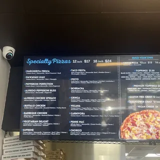 BUILD YOUR OWN PIZZA