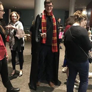 They come prepared! Best costume for the show!