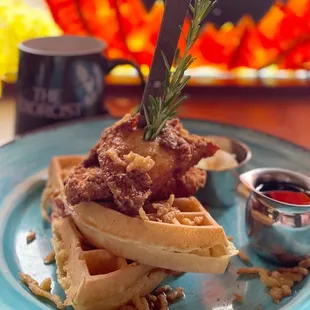 Sage Fried Chicken &amp; Waffles. Yum!