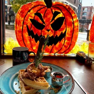 Sitting at the counter watching the Kent world go by.