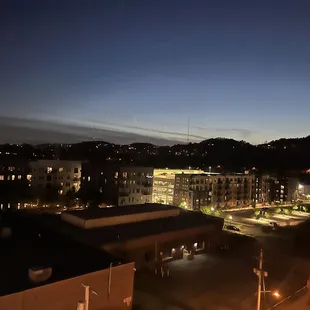 Evening view of the city
