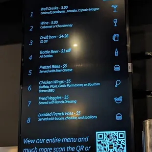 Happy hour menu. It&apos;s great to see a happy hour again!
