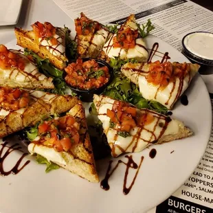 a plate of food on a table