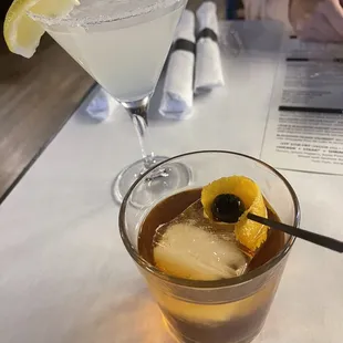 Lemon kiss + Old Fashioned