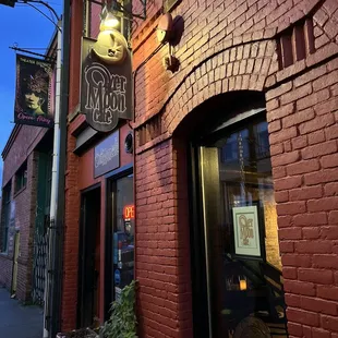 Cute entrance tucked into Opera Alley