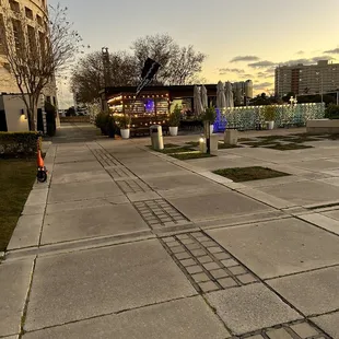 Walking up to the place