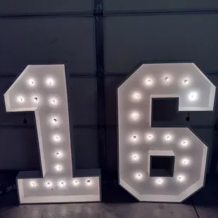 Marquee letters