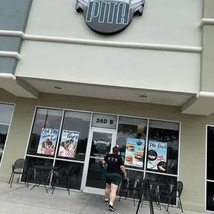 Front of restaurant