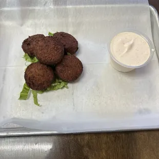 Falafel appetizer