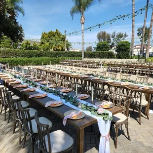 Farmhouse Table with Willow Chairs.