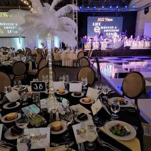 Feather Tower Centerpeice.