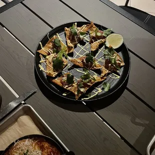 a plate of food on a table