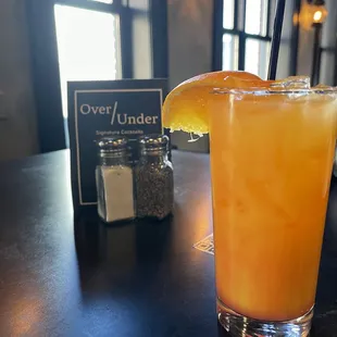 Tequila sunrise- with Patron
