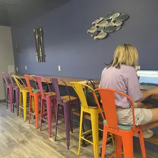 More seating