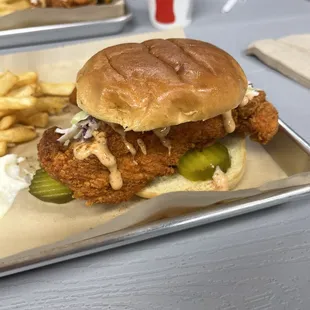 chicken wings and fried chicken, food