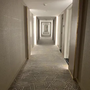 Hotel hallway.