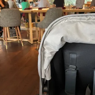 Was waiting here with stroller and baby but the manager requested me to go wait in the front lobby.