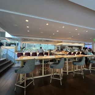 interior, sushi and sashimi