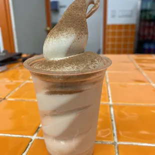 Half vanilla Half chocolate