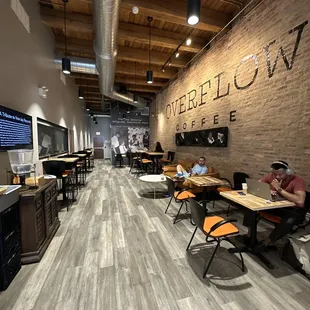 Back area of the cafe