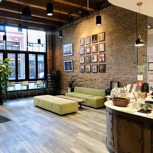 Seating and gallery wall