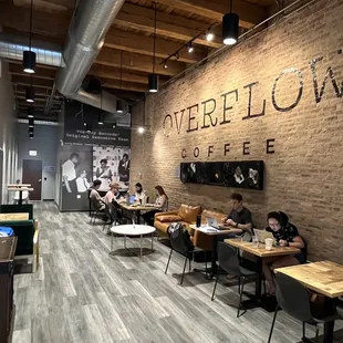 Inside the coffee shop