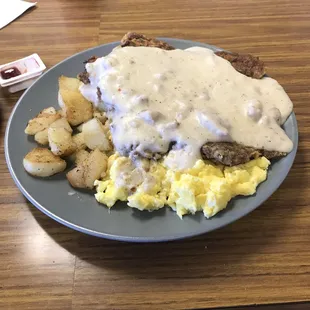 Very enjoyable breakfast,  more than enough for the money.  Love the details in everything from coffee cups to booths and chairs.