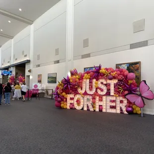 Entrance sign to event. Quite colorful