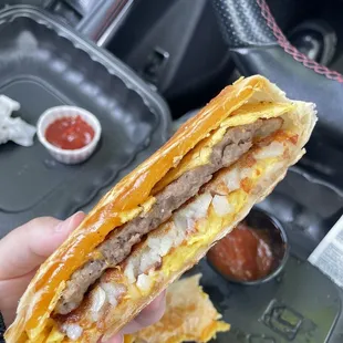 Breakfast Crunchwrap special