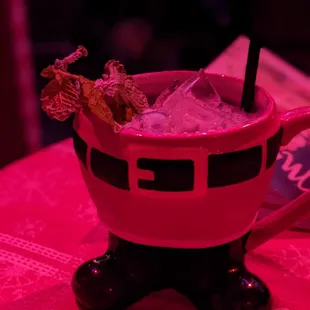  a mug with a drink in it