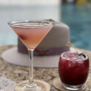 Lake of Dreams martini and (off menu) Sinatra Smash