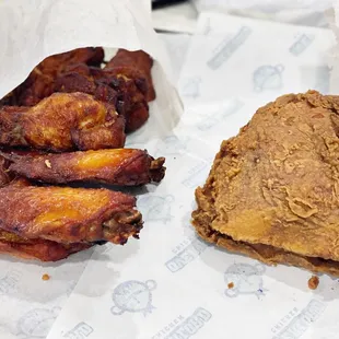 Grilled Wings and Pistol Leg