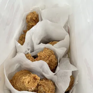 Chicken wings and chicken drumsticks