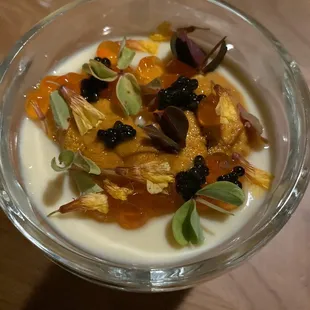 Caviar covered chawanmushi