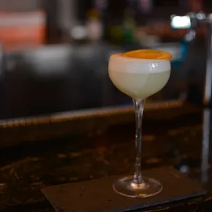 Bonjour- A lively blend of rum, vibrant fresh citrus, and a touch of sweetness... Better than a french kiss.